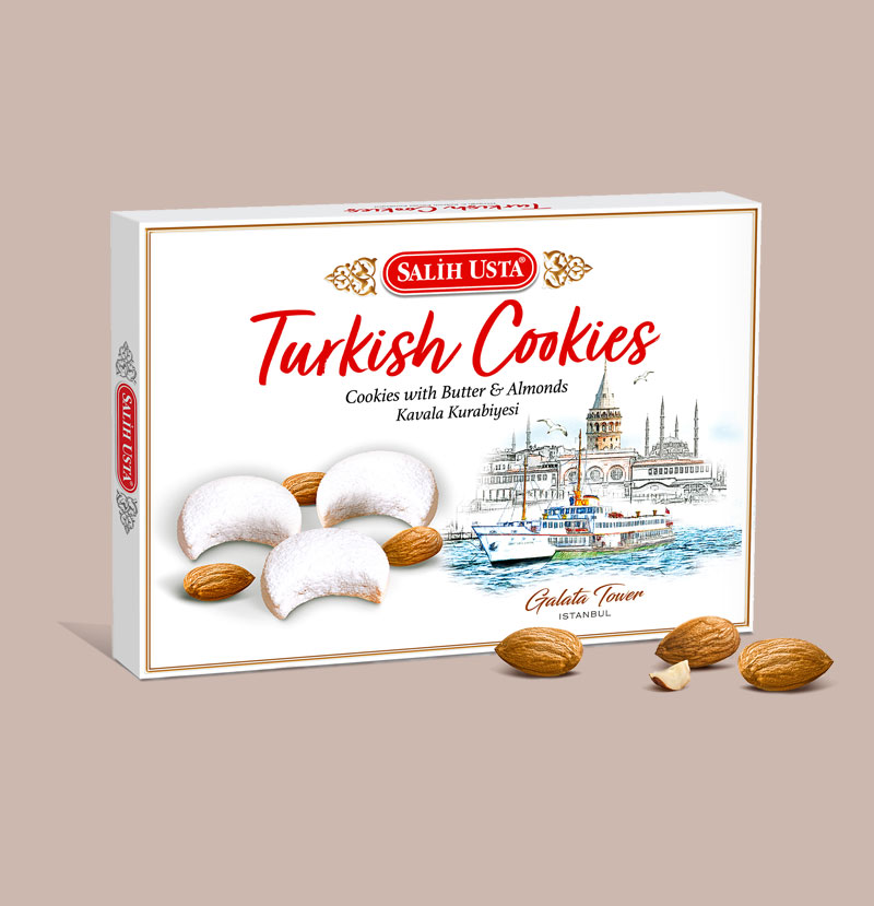Turkish Cookies with Butter &amp; Almonds - Tatsan Helva